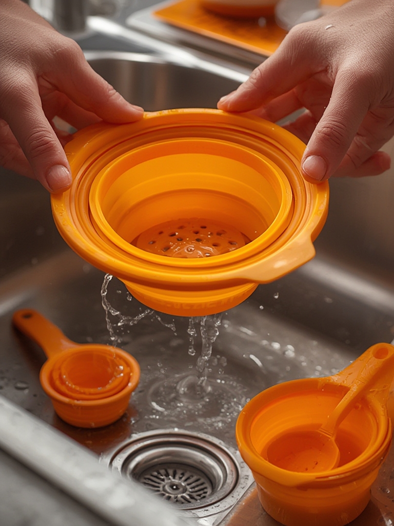 Collapsible silicone kitchen tools - Illustration 2