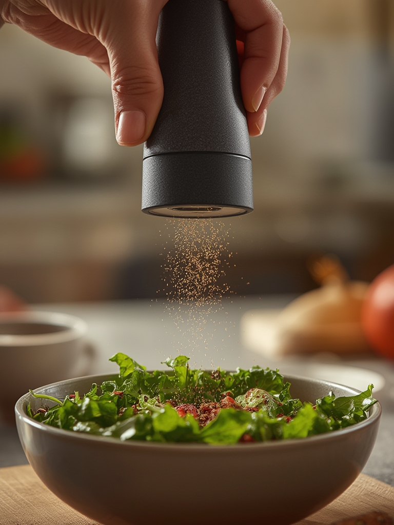 pepper grinder in action