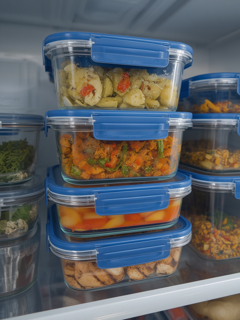 glass containers in action