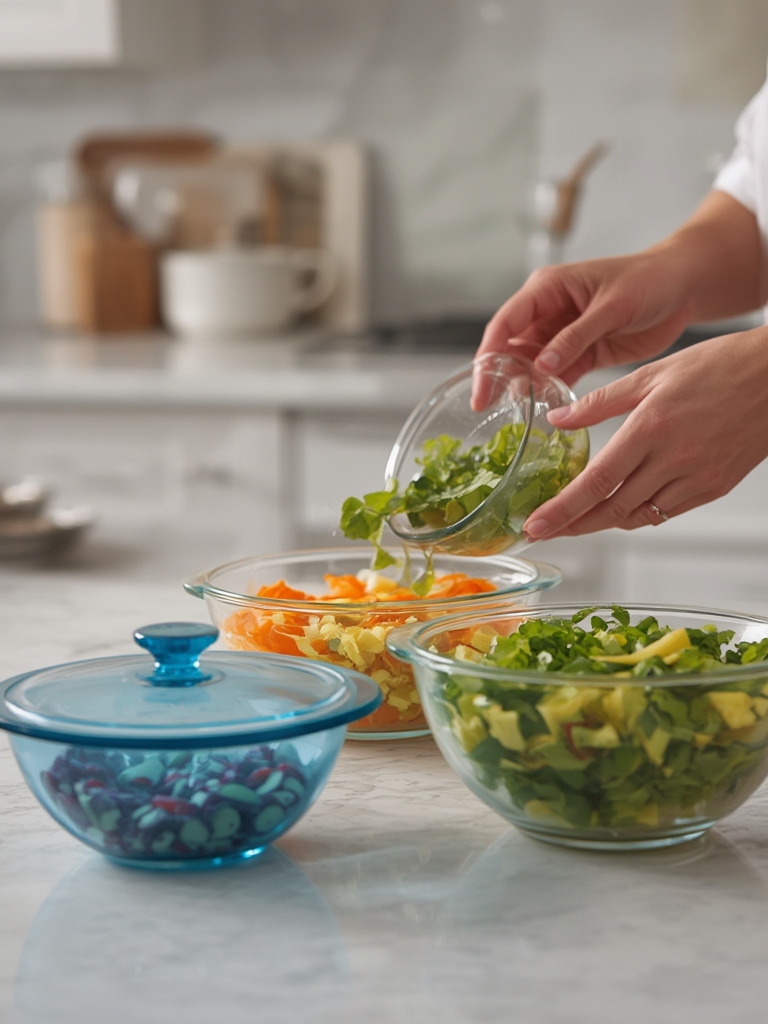 glass bowls in action