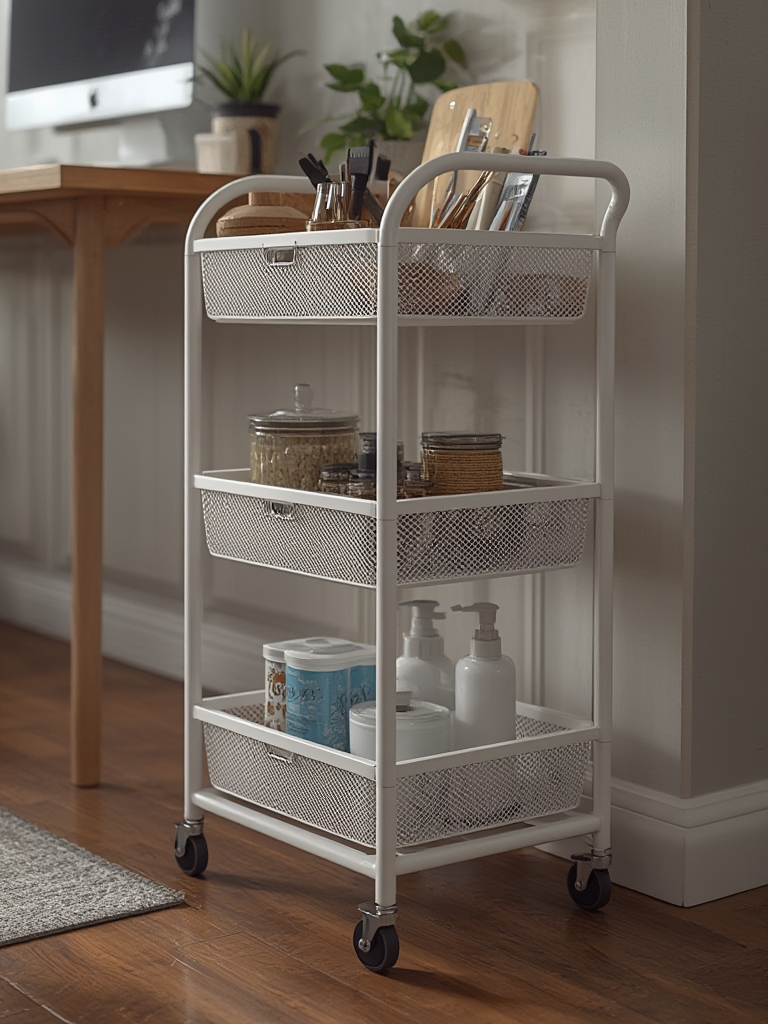 utility cart in action